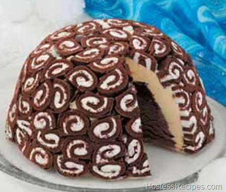 Swiss Roll Round Ice Cream Cake